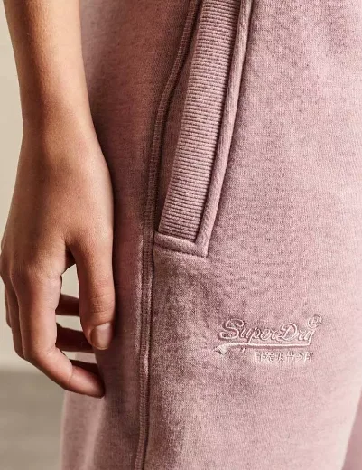 Superdry Womens Vintage Logo Embroidered Jogger | Soft Pink Marl