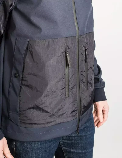 MA Strum Softshell Hooded Jacket | Ink Navy