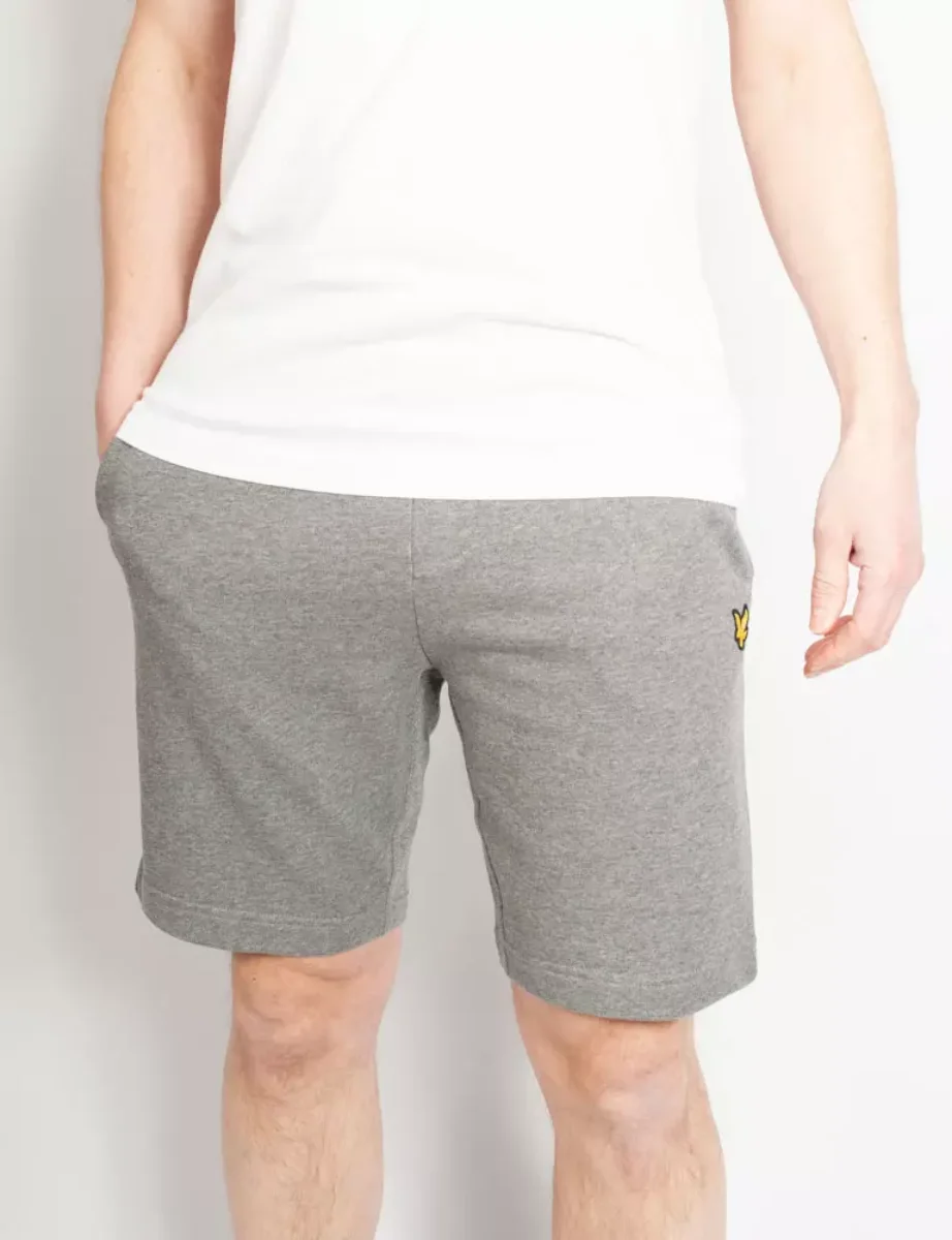 Lyle & Scott Men's Sweat Shorts | Mid Grey Marl