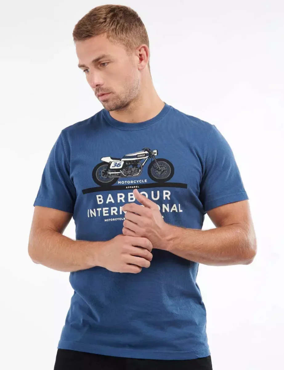 Barbour Intl Cal T-Shirt | Insignia Blue