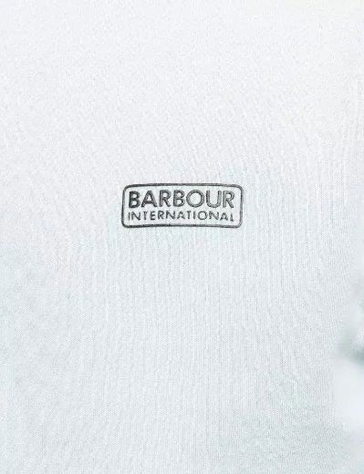 Barbour Intl Small Logo Hoodie | Pastel Spruce