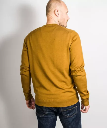 Fred Perry Classic Crew Neck Knitted Jumper | Caramel