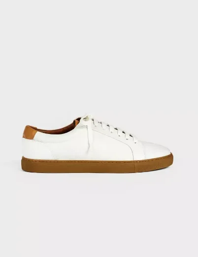 Ted Baker UDAMMO Leather Sneaker | White
