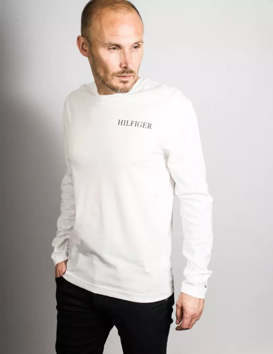 Tommy Hilfiger Back Logo Long Sleeve T-Shirt | White