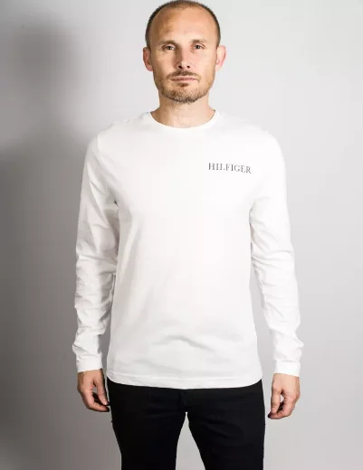 Tommy Hilfiger Back Logo Long Sleeve T-Shirt | White