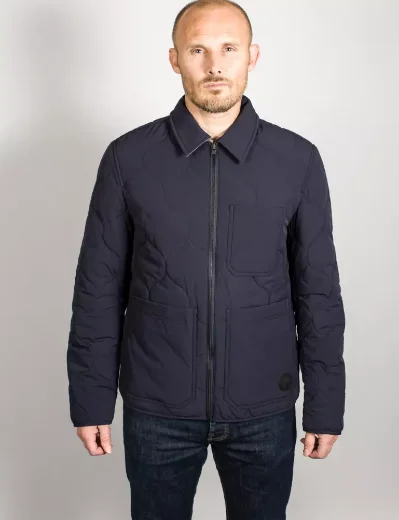 Ted Baker Schuss Reversible Quilted Jacket | Navy