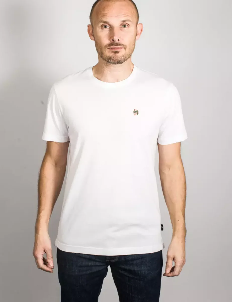 Ted Baker Oxford Magnolia Badge T-Shirt | White