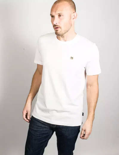 Ted Baker Oxford Magnolia Badge T-Shirt | White