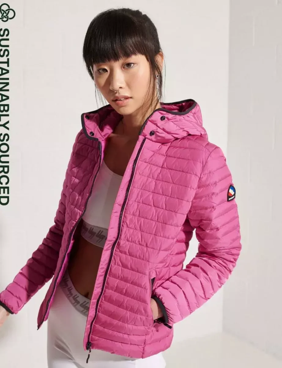 Superdry Womens Core Down Jacket | Hot Pink