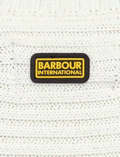 Barbour Intl Womens Galvez Knitted Jumper | Frost
