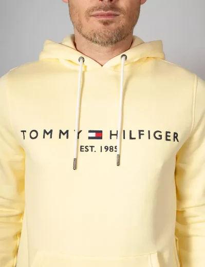 Tommy Hilfiger Tommy Logo Hoody | Twisted Lemon