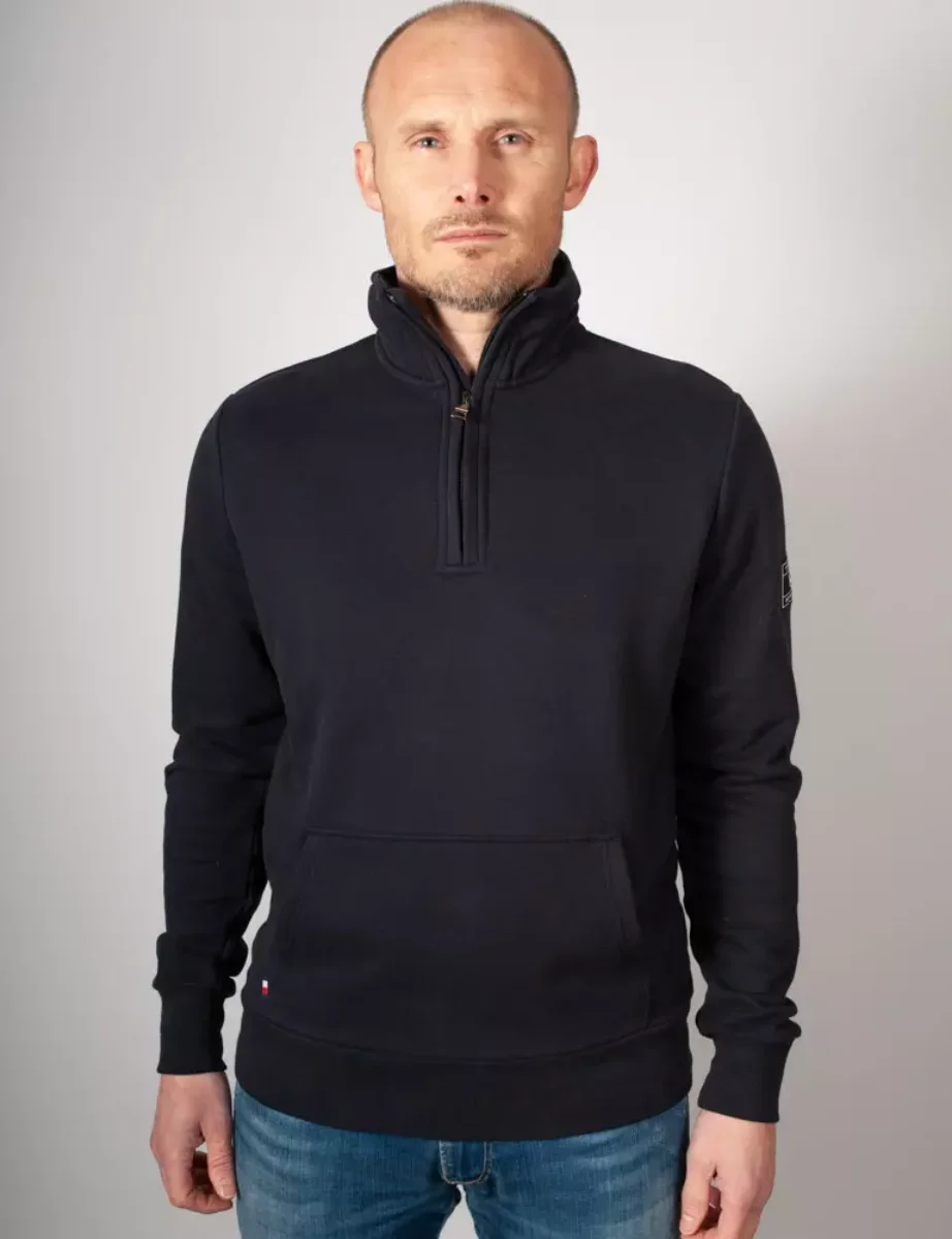 Tommy Hilfiger Half Zip Neck Sweatshirt | Navy