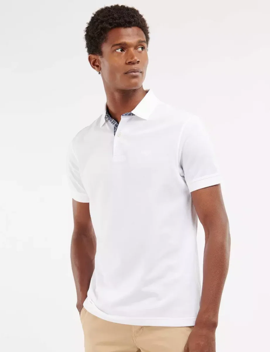 Barbour Dunbar Polo Shirt | White