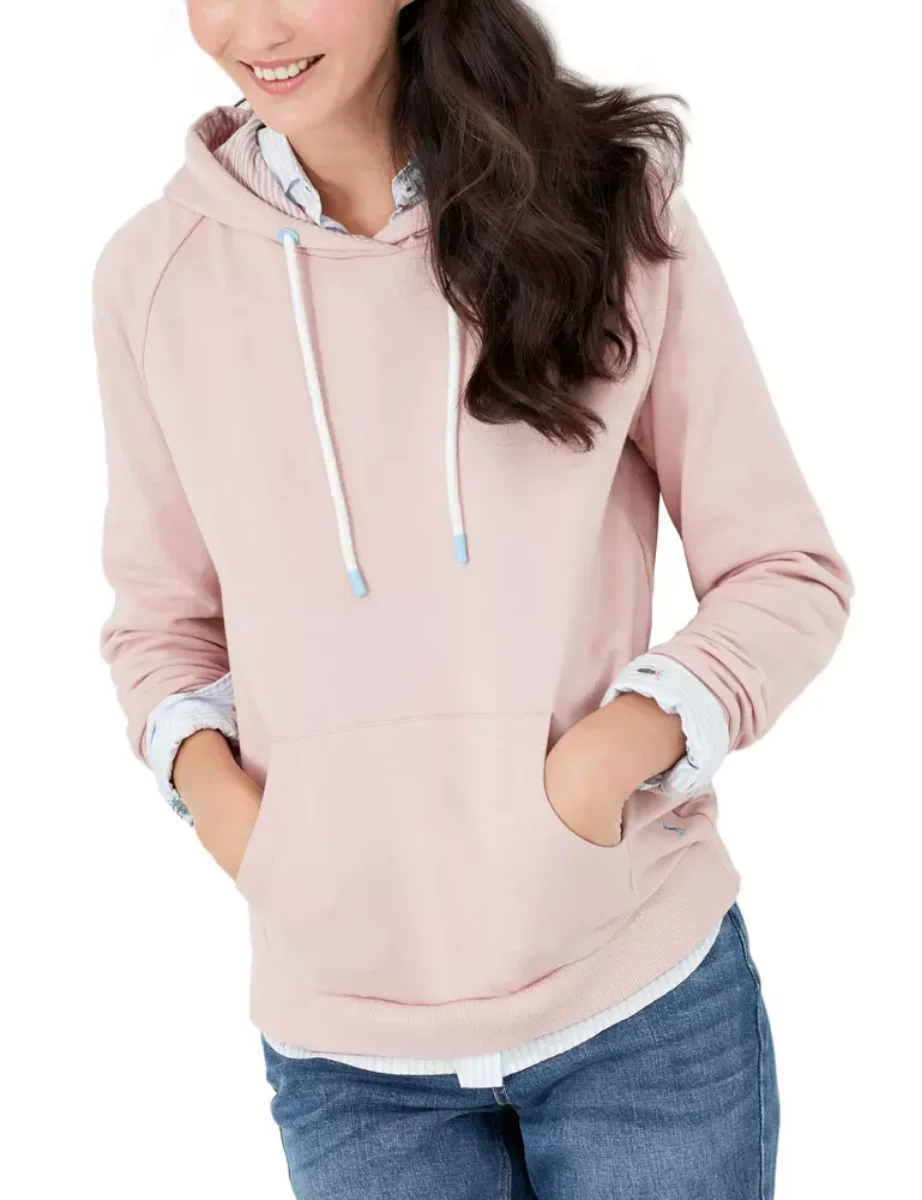 Joules LIL Raglan Hooded Sweatshirt | Pink