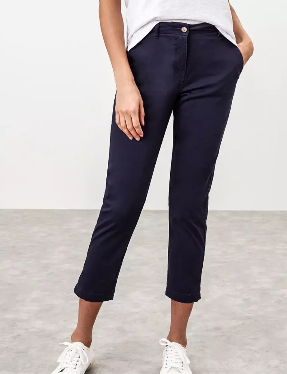 Joules Women's Hesford Cropped Chino | Navy