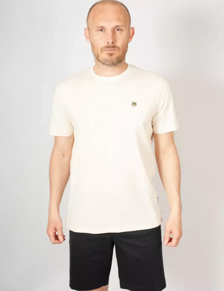Ted Baker Oxford Crew Neck T-Shirt | Natural