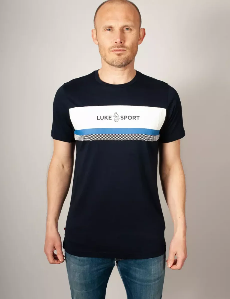 Luke Singapore Printed T-Shirt | Navy