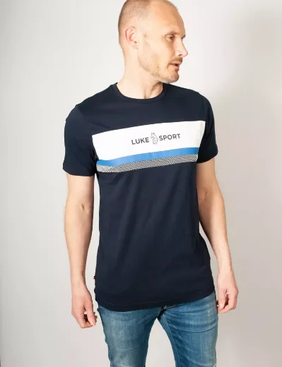 Luke Singapore Printed T-Shirt | Navy