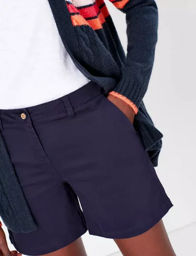 Joules Cruise Mid Length Chino Shorts | Navy
