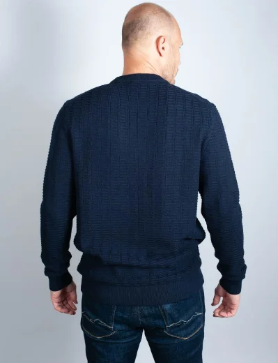 Ted Baker Crannog Textured Jumper | Navy
