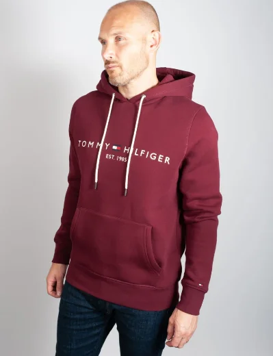 Tommy Hilfiger Tommy Logo Hoody | Deep Rouge