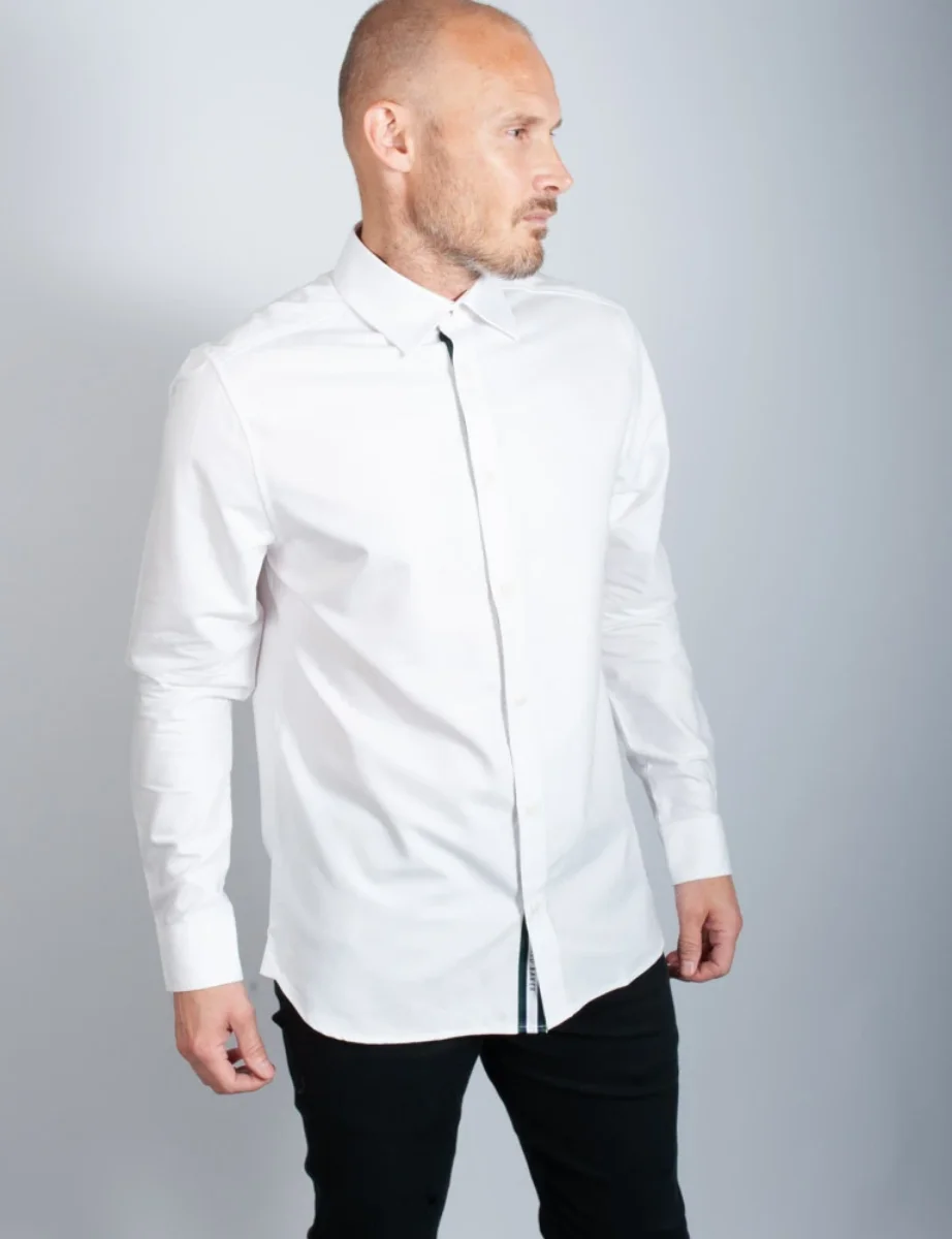 Ted Baker Solurr Long Sleeve Oxford Shirt | White