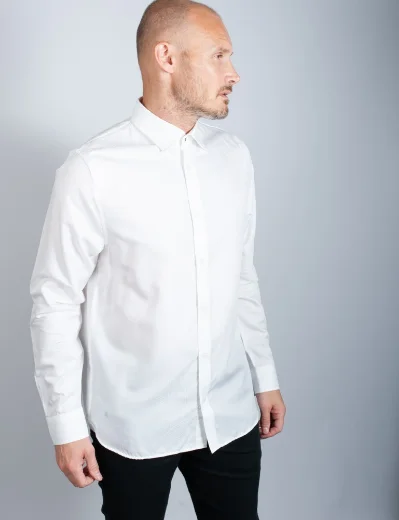 Ted Baker Layer Long Sleeve Shirt | White