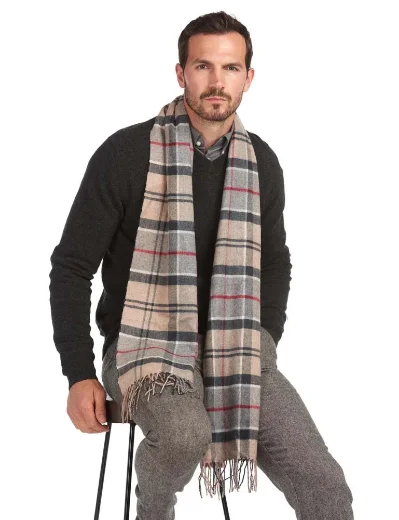 Barbour Yaxley Tartan Check Scarf | Dress Tartan