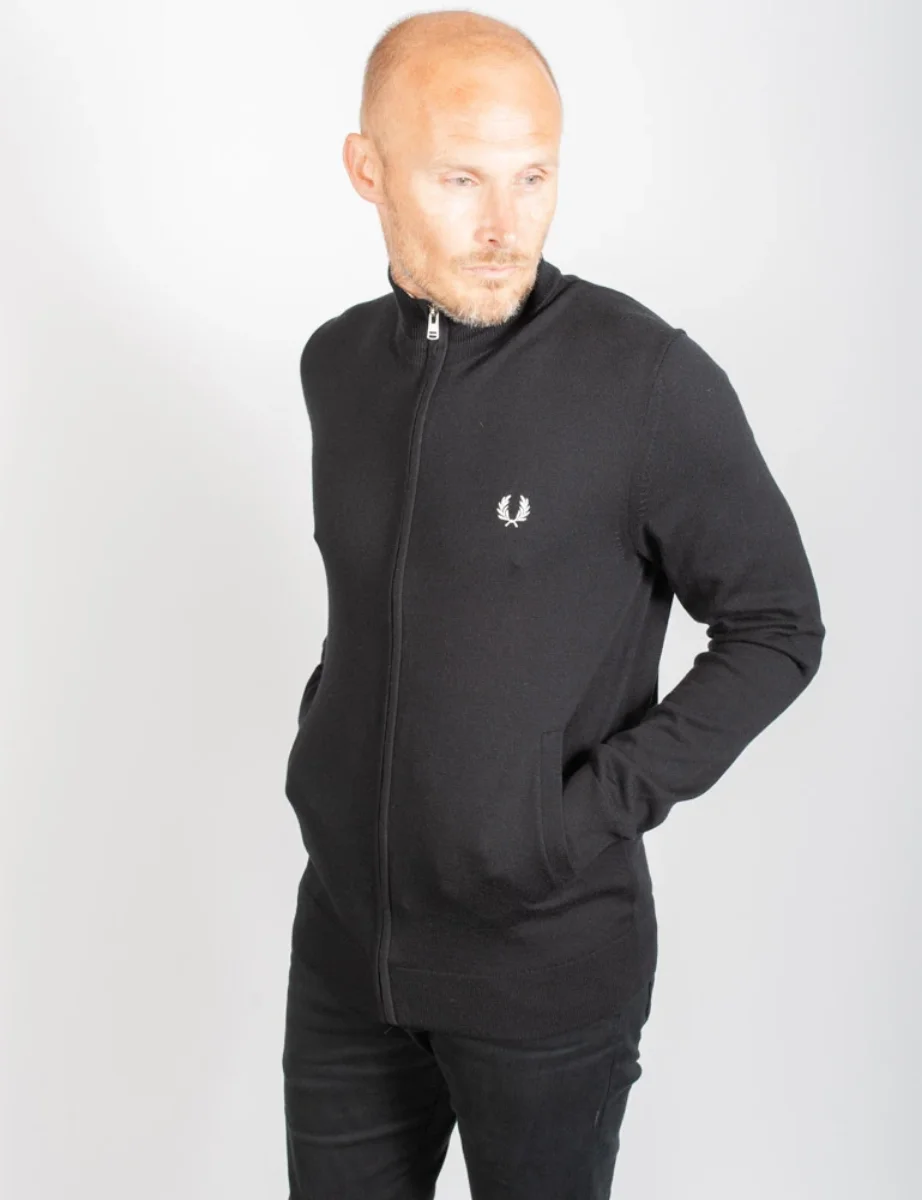 Fred perry zip outlet cardigan