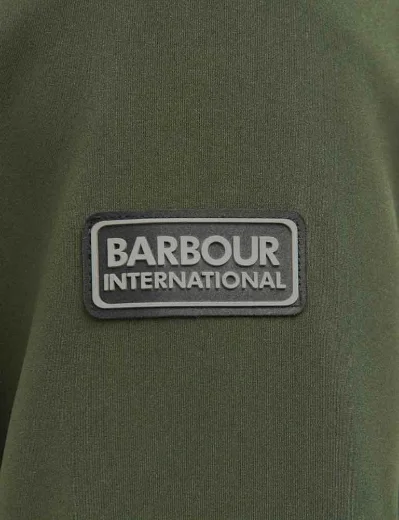 Barbour Intl Kick Quilted Sweatshirt | Forest