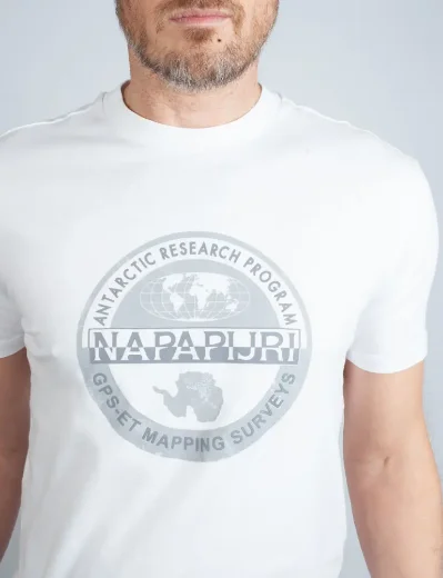 Napapijri S-Bollo Logo T-Shirt | White