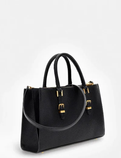 Guess Women's DIDI Buckled Handbag | Black