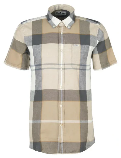 Barbour Douglas Short Sleeve Tailored Shirt | Amble Sand Tartan