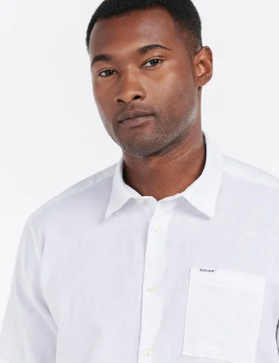 Barbour Nelson Short Sleeve Summer Shirt | White