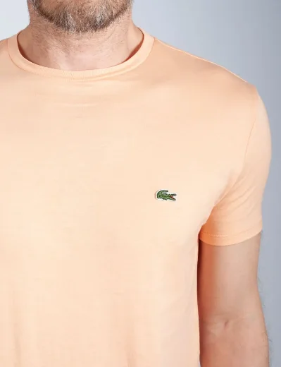 Lacoste Crew neck Pima Cotton Jersey T-Shirt | Orange