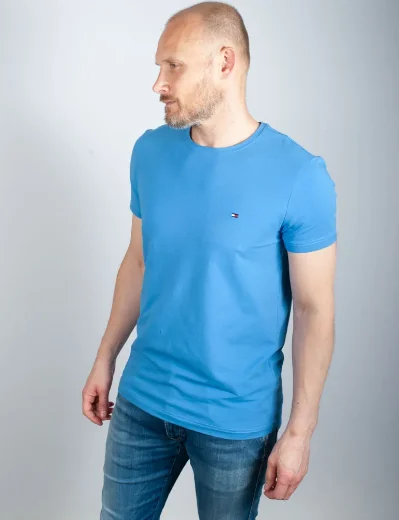 Tommy Hilfiger Stretch Slim Fit T-Shirt | Iconic Blue