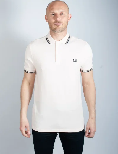 Fred Perry Twin Tipped Polo Shirt | Silky Peach