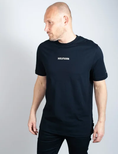 Tommy Hilfiger Monotype Small Logo T-Shirt | Navy