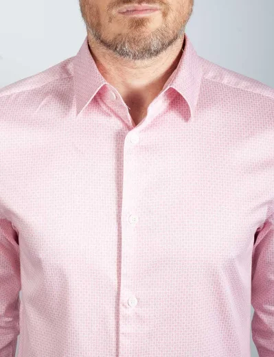 Ted Baker Willet Long Sleeve Geo Print Shirt | Pink