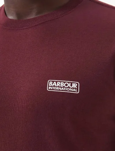 Barbour Intl Small Logo T-Shirt | Bordeaux