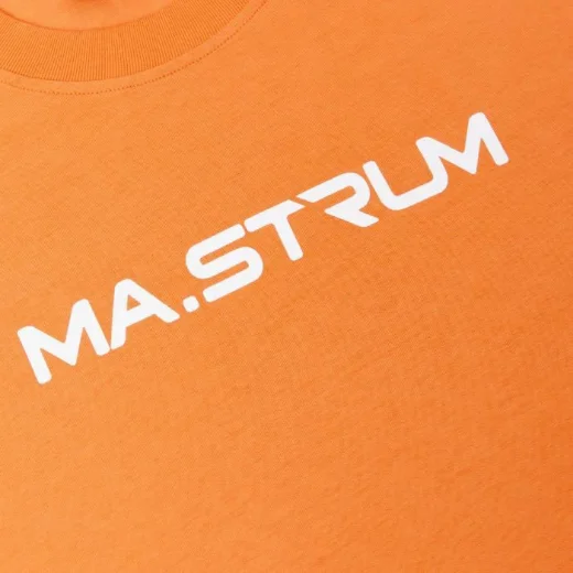 MA Strum Chest Print T-Shirt | Coral Gold