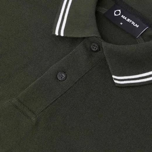 MA Strum Double Tipped SS Polo Shirt | Oil Slick