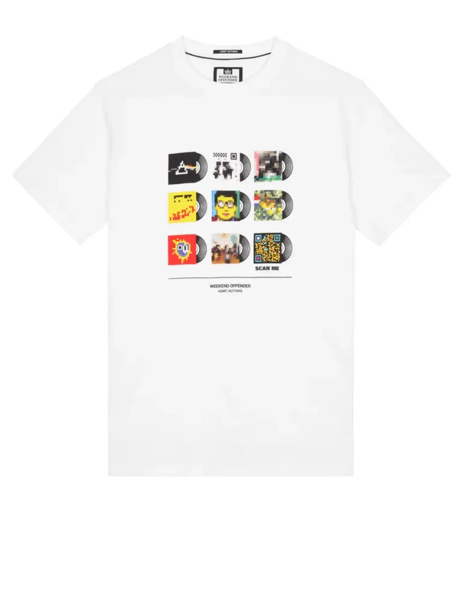 Weekend Offender Sleeves Graphic Print T-Shirt | White