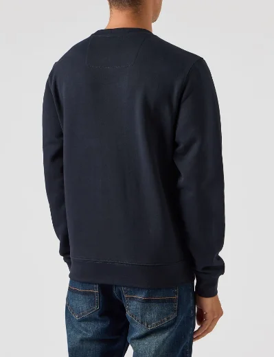 Weekend Offender Vega Sweatshirt | Navy / Blue Check