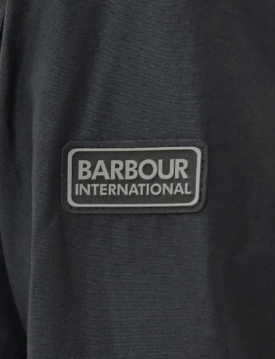 Barbour Intl Lutron Harrington Wax Jacket | Black
