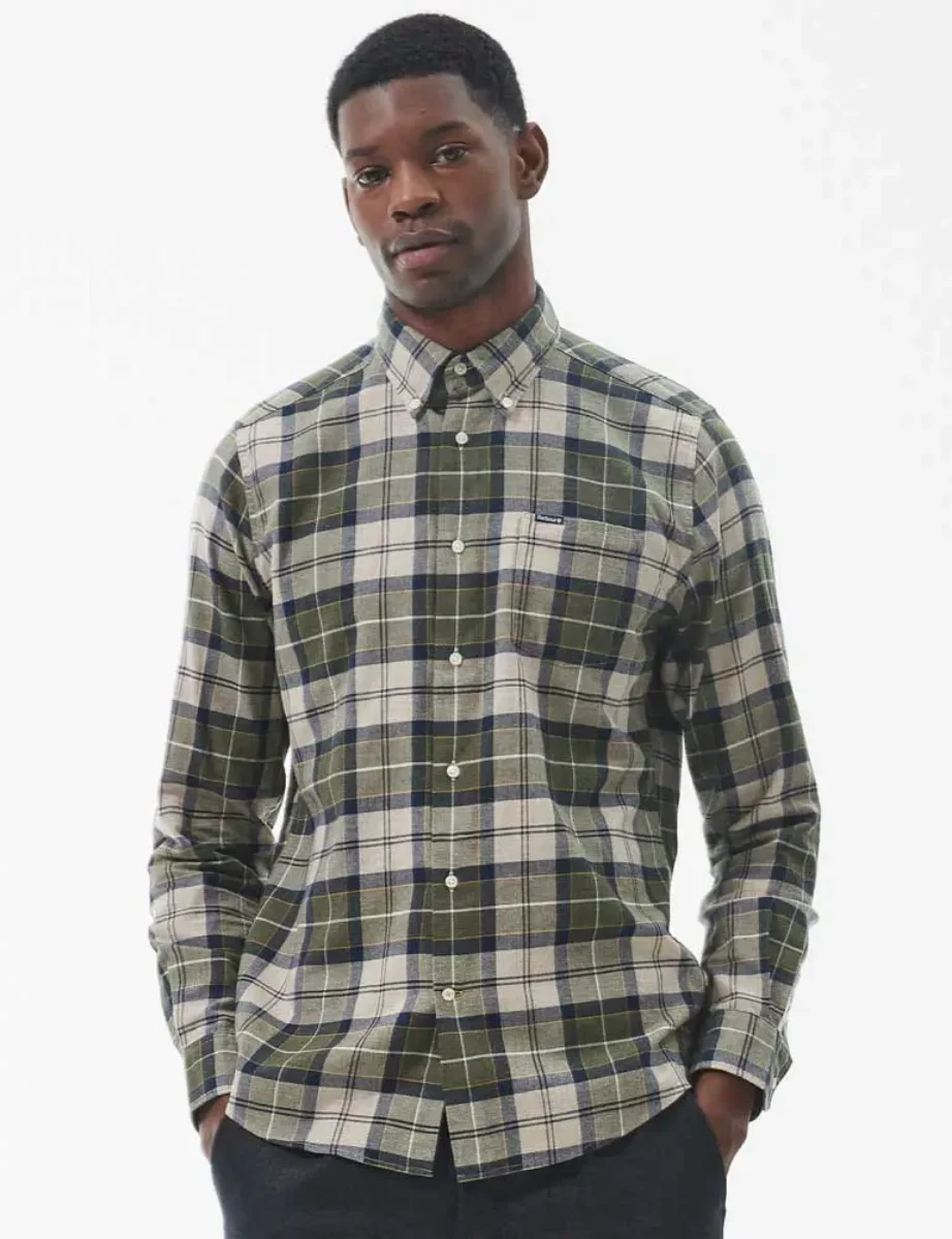 Barbour Fortrose Tailored Fit Shirt | Forest Mist