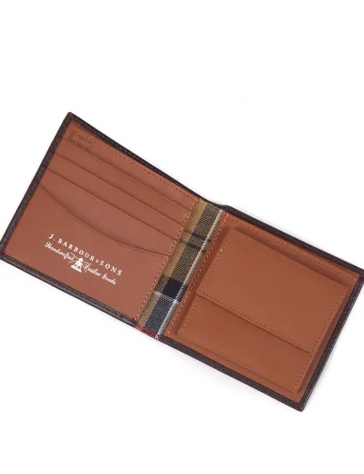 Barbour Elvington Leather Coin Wallet | Brown/Tan