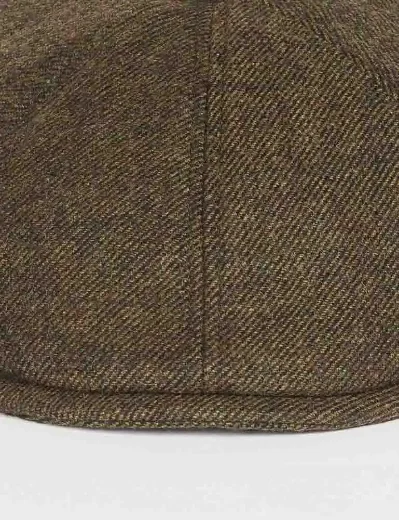Barbour Claymore Baker Boy Hat | Olive Twill