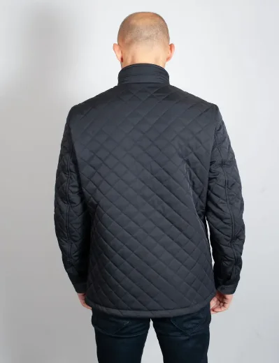 Ted Baker Finnich Diamond Quilted Jacket | Navy