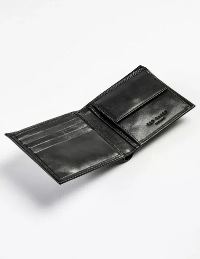 Ted Baker PRUGS Leather Bilfold Wallet | Black